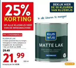 Kluswijs kluswijs matte lak aanbieding