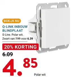 Kluswijs Q-LINK INBOUW BLINDPLAAT aanbieding