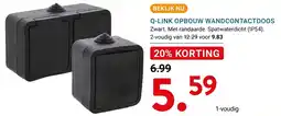 Kluswijs Q-link opbouw wandcontactdoos aanbieding