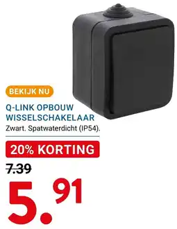 Kluswijs Q-LINK OPBOUW WISSELSCHAKELAAR aanbieding