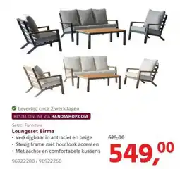 HANOS Select Furniture Loungeset Birma aanbieding