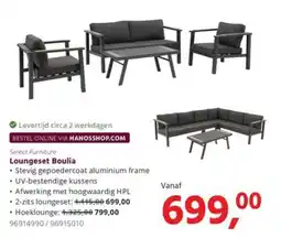 HANOS Select Furniture Loungeset Boulia aanbieding