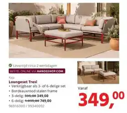 HANOS Kaja Loungeset Tresi aanbieding