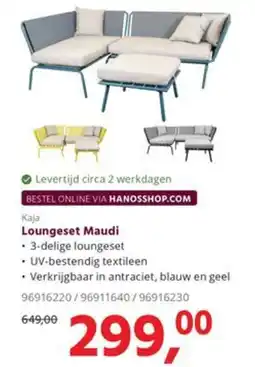 HANOS Kaja Loungeset Maudi aanbieding