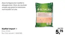 HANOS Betagro kipfilet import aanbieding