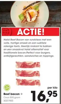 HANOS Halal Beef Bacon aanbieding