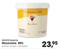HANOS HANOS Mayonaise 80% aanbieding