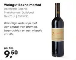 HANOS Weingut Boxheimerhof Dornfelder Réserve aanbieding