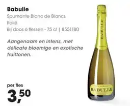HANOS Babulle Spumante Blanc de Blancs aanbieding