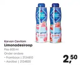 HANOS Karvan Cevitam Limonadesiroop aanbieding