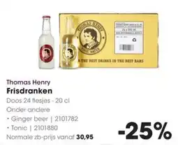 HANOS Thomas Henry Frisdranken aanbieding