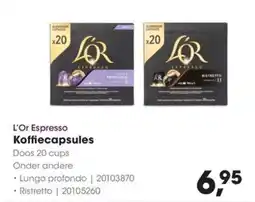 HANOS L'Or Espresso Koffiecapsules aanbieding