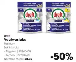 HANOS Dreft Vaatwastabs aanbieding