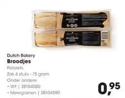 HANOS Dutch Bakery Broodjes aanbieding