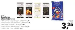 HANOS Lindt Excellence chocoladerepen aanbieding