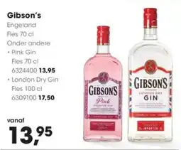 HANOS Gibson's Pink Premium Gin aanbieding