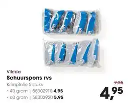 HANOS Vileda Schuurspons rvs aanbieding