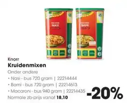 HANOS Knorr Kruidenmixen aanbieding