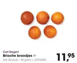 HANOS Carl Siegert Brioche broodjes aanbieding