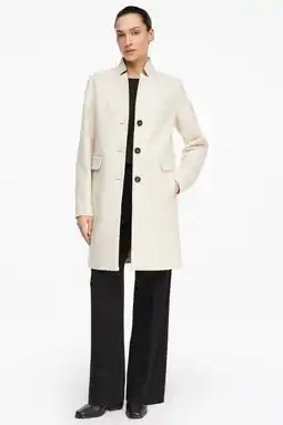 Wehkamp comma manteljas beige aanbieding