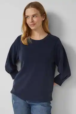 Wehkamp s.Oliver zachte sweater marineblauw aanbieding