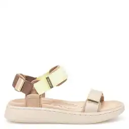 Wehkamp Woden sandalen geel/beige/bruin aanbieding