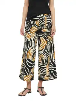 Wehkamp s.Oliver jersey straight highwaist casual broek beige aanbieding