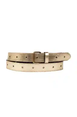 Wehkamp Legend metallic leren riem goudkleurig aanbieding