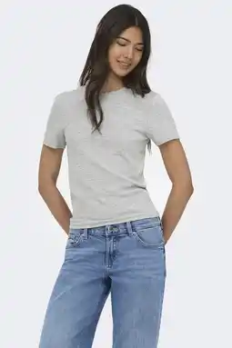 Wehkamp ONLY T-shirt - grijs aanbieding