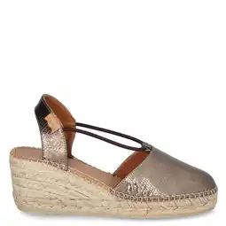 Wehkamp Toni Pons Telma leren espadrilles brons metallic aanbieding