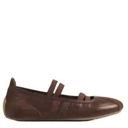 Wehkamp BRONX leren ballerina's donkerbruin aanbieding