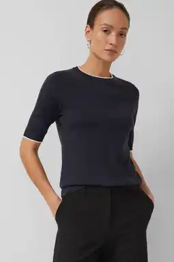 Wehkamp s.Oliver BLACK LABEL top donkerblauw aanbieding