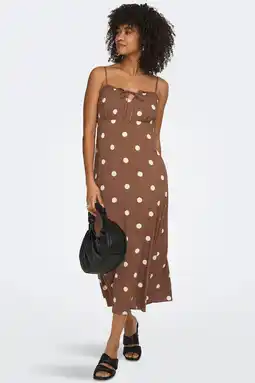 Wehkamp ONLY zomerjurk bruin aanbieding