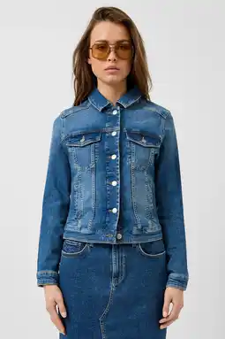 Wehkamp QS spijkerjas medium blue denim aanbieding
