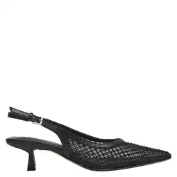 Wehkamp ONLY Onlcoco-9 Slingback Mesh Bling slingback pumps kitten heel zwart aanbieding