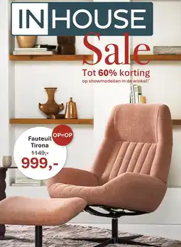 INHOUSE In House Fauteuil Tirona aanbieding