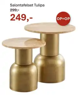INHOUSE Salontafelset Tulipa aanbieding
