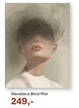 INHOUSE Wanddeco Blind Mist aanbieding