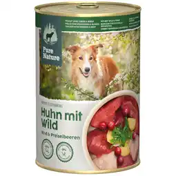 Zooplus 6x 400g Pure Nature Adult Wild & Kip Hondenvoer Nat aanbieding