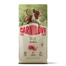 Zooplus 12 kg Carnilove True Fresh Puppies met eend droog hondenvoer aanbieding