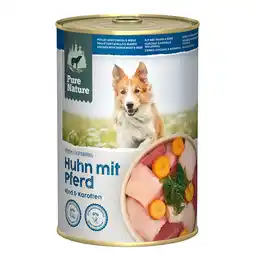Zooplus 6x 400g Pure Nature Adult Paard & Kip Hondenvoer Nat aanbieding