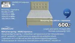 Jysk dreamzone nevla boxspring + muru topmatras aanbieding