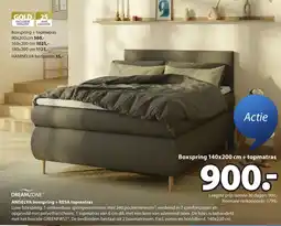 Jysk Dreamzone andelva boxspring + resa topmatras aanbieding