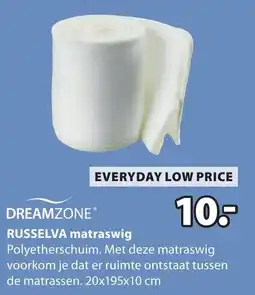 Jysk dreamzone russelva matraswig aanbieding