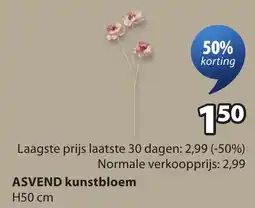 Jysk ASVEND kunstbloem aanbieding