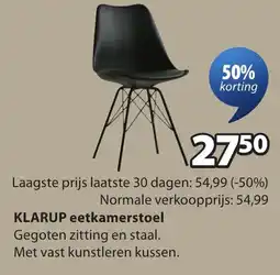 Jysk KLARUP eetkamerstoel aanbieding