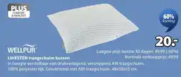 Jysk Wellpur lihesten traagschuim kussen aanbieding