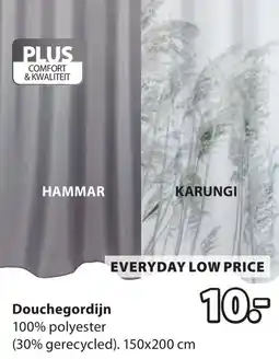 Jysk Hammar karungi douchegordijn aanbieding