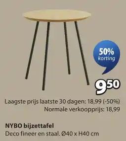Jysk NYBO bijzettafel aanbieding
