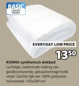 Jysk KUNNA synthetisch dekbed aanbieding